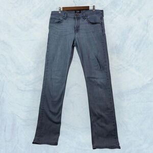 Paige Federal Transcend Jeans 34 Mens Gray Josh Straight Slim Fit Stretch Preppy